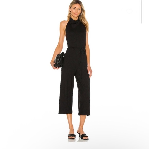 Vince High Neck Jumpsuit in Black Size Small Event Wedding Guest - Picture 1 of 10